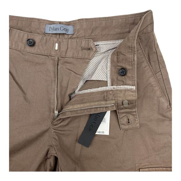 New Dylan Gray Men US 30âBrown Pants Regular Fit Cargo Casualâ - Picture 6 of 12